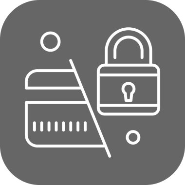 ATM Kart Simgesi, Vektör illüstrasyonu