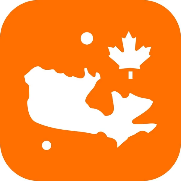 Современная Иконка Векторная Иллюстрация День Канады — стоковый вектор