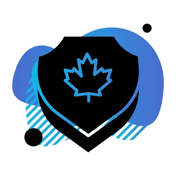 Dia Canadense Icon Ilustração Vetorial — Vetor de Stock