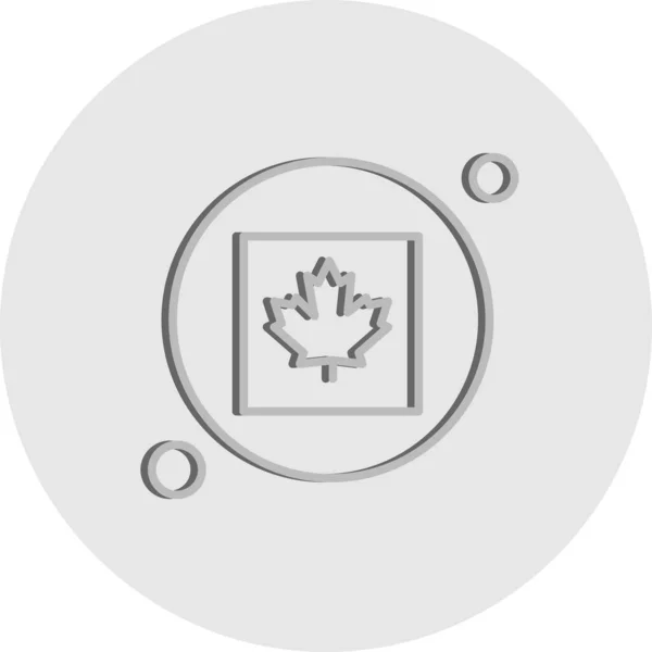 Иконная Векторная Иллюстрация Дня Канады — стоковый вектор