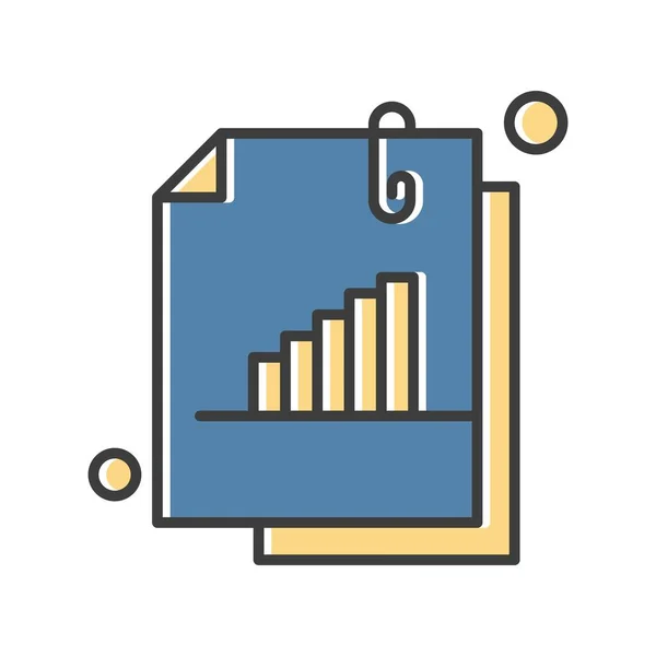 Vector Illustration Document Simple Icon Design — Stock Vector