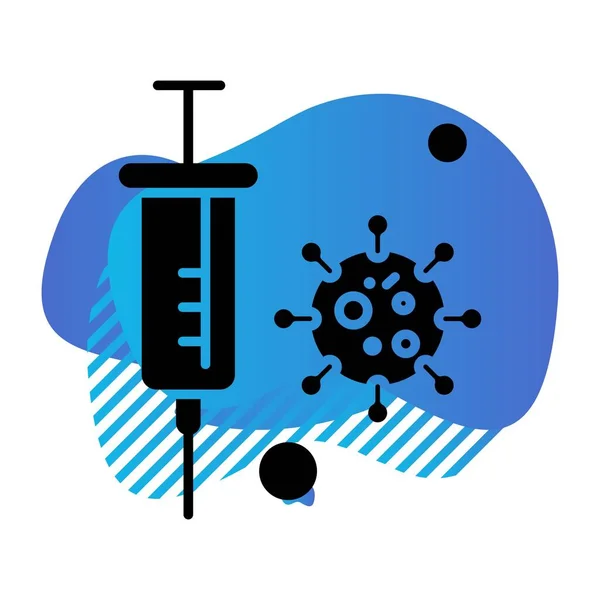 Векторный Коронный Вирус Икона Векторная Иллюстрация — стоковый вектор