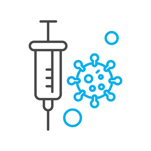 Vectorinjectie Pictogram Eenvoudige Webillustratie — Stockvector