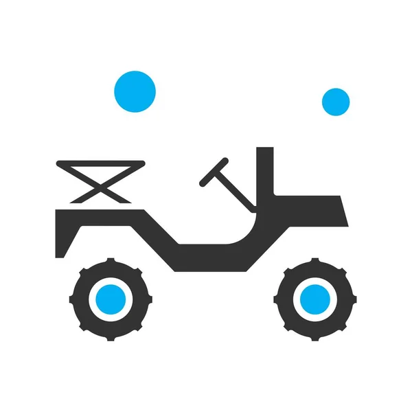 Vector Jeep Icon Illustration — Stock Vector