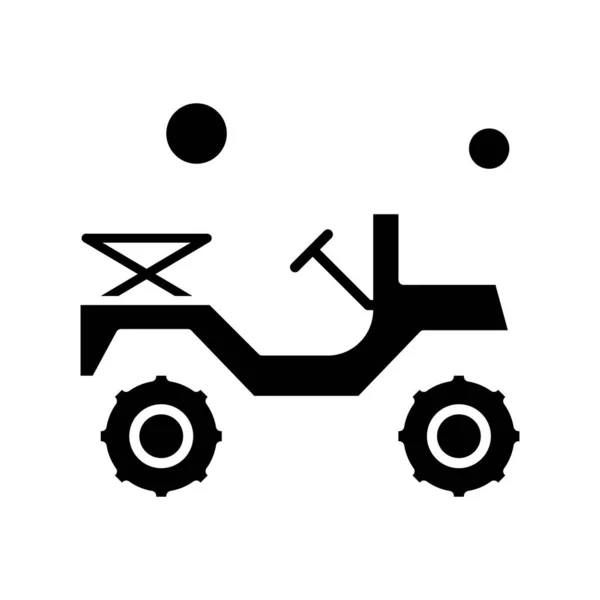 Vector Jeep Icon Illustration — Stockvektor