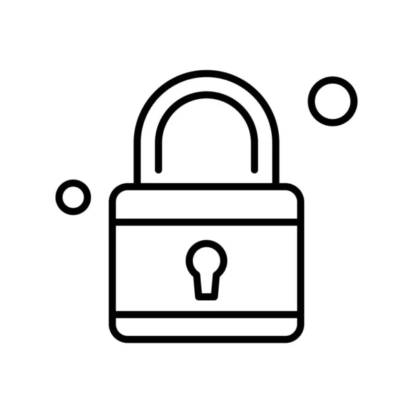 Vector Lock Icon Security Concept — Stock Vector