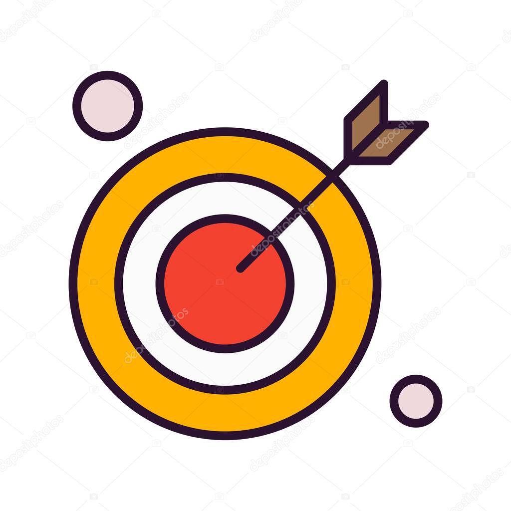  target icon, vector illustration