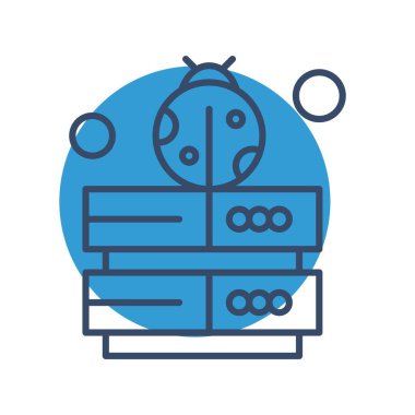 Vektör hacker Simgesi, vektör illüstrasyonu