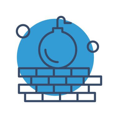 Vektör hacker Simgesi, vektör illüstrasyonu