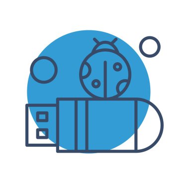   usb Simgesi, Vektör illüstrasyonu