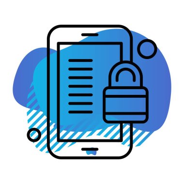 Vektör Kilit Simgesi, güvenlik kavramı