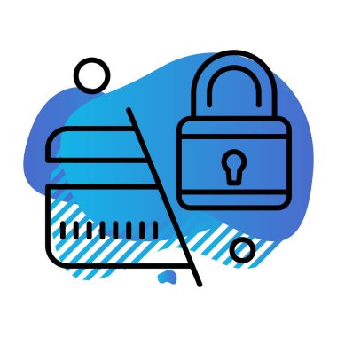 ATM Kart Simgesi, Vektör illüstrasyonu