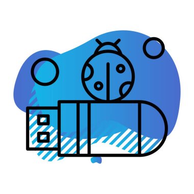   usb Simgesi, Vektör illüstrasyonu