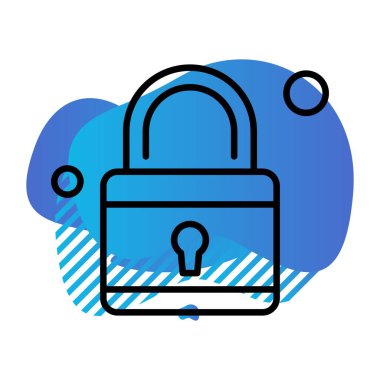 Vektör Kilit Simgesi, güvenlik kavramı