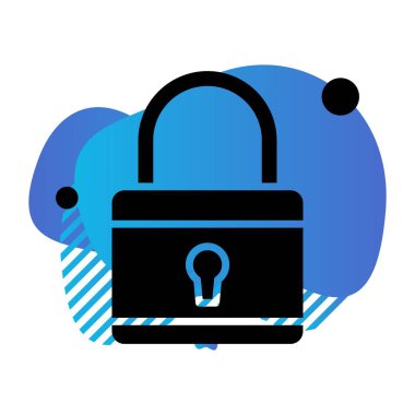 Vektör Kilit Simgesi, güvenlik kavramı