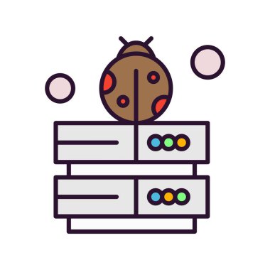 Vektör hacker Simgesi, vektör illüstrasyonu