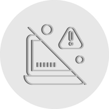 dizüstü bilgisayar simgesi, vektör illüstrasyonu