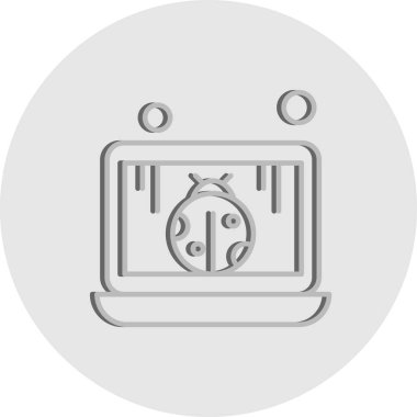 dizüstü bilgisayar simgesi, vektör illüstrasyonu