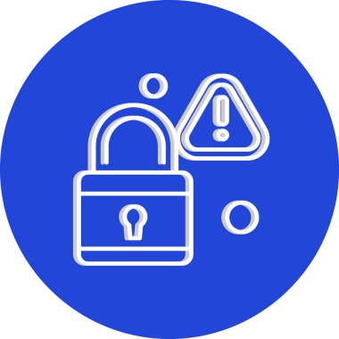 Vektör Kilit Simgesi, güvenlik kavramı