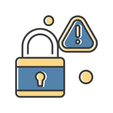 Vektör Kilit Simgesi, güvenlik kavramı