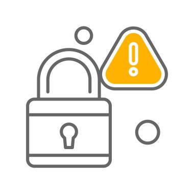 Vektör Kilit Simgesi, güvenlik kavramı