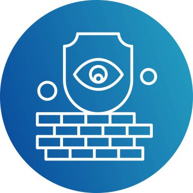 tuğla duvar simgesi vektör illüstrasyonu 