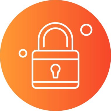 Vektör Kilit Simgesi, güvenlik kavramı