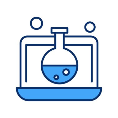 dizüstü bilgisayar simgesi, vektör illüstrasyonu