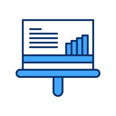 Vektör Analitik Web Simgesi, Vektör İllüstrasyonu