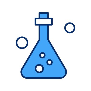  Test tübü simgesi, vektör illüstrasyonu