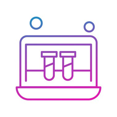 dizüstü bilgisayar simgesi, vektör illüstrasyonu