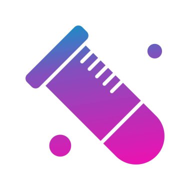  Test tübü simgesi, vektör illüstrasyonu