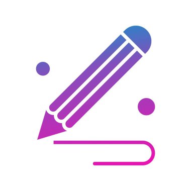  kalem simgesi vektör illüstrasyonu 