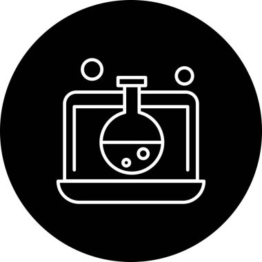 dizüstü bilgisayar simgesi, vektör illüstrasyonu