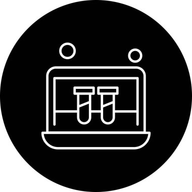 dizüstü bilgisayar simgesi, vektör illüstrasyonu