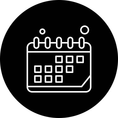 Vektör Takvim Simgesi, illüstrasyon  