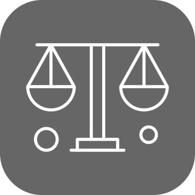  Denge simgesinin vektör illüstrasyonu   