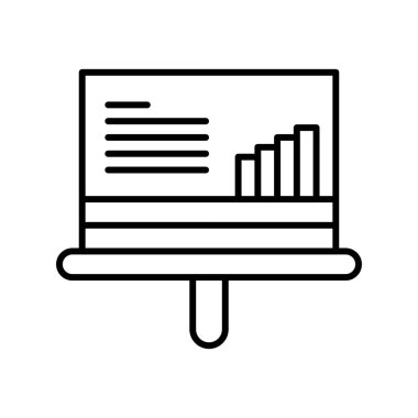 Vektör Analitik Web Simgesi, Vektör İllüstrasyonu