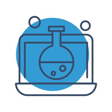 dizüstü bilgisayar simgesi, vektör illüstrasyonu