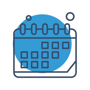 Vektör Takvim Simgesi, illüstrasyon   