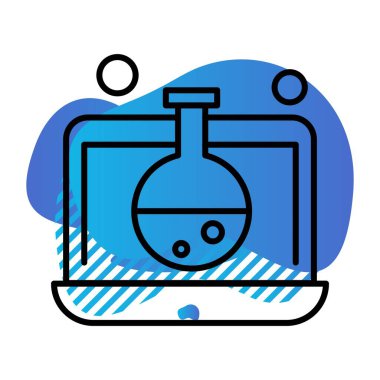 dizüstü bilgisayar simgesi, vektör illüstrasyonu