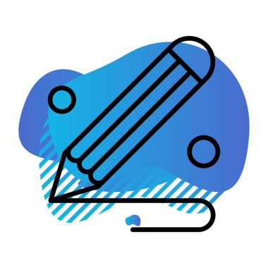  kalem simgesi vektör illüstrasyonu 