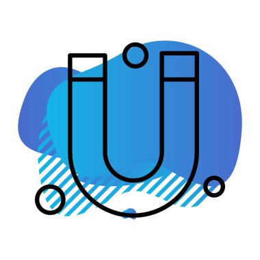  Vektör Mıknatıs Simgesi, vektör illüstrasyonu