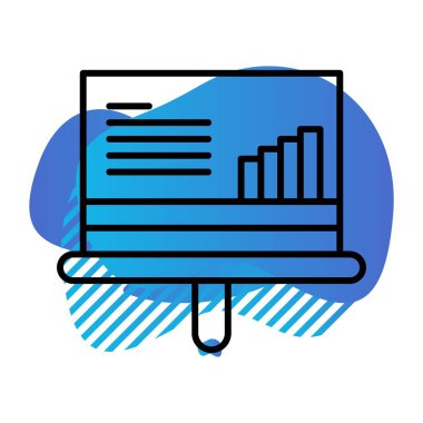 Vektör Analitik Web Simgesi, Vektör İllüstrasyonu