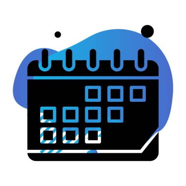 Vektör Takvim Simgesi, illüstrasyon   