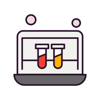 dizüstü bilgisayar simgesi, vektör illüstrasyonu