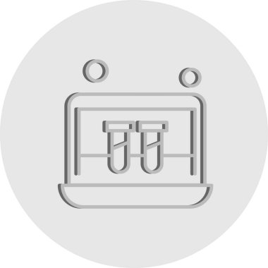 dizüstü bilgisayar simgesi, vektör illüstrasyonu