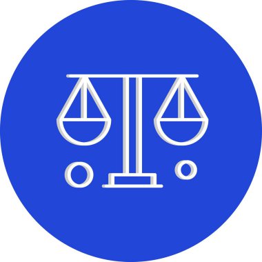  Denge simgesinin vektör illüstrasyonu   