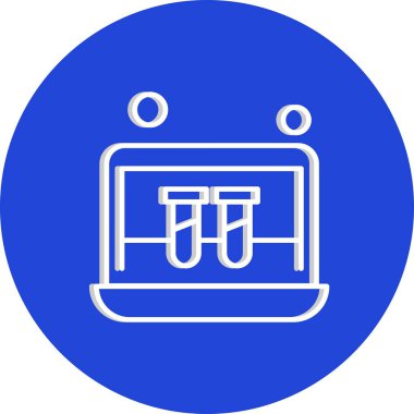 dizüstü bilgisayar simgesi, vektör illüstrasyonu