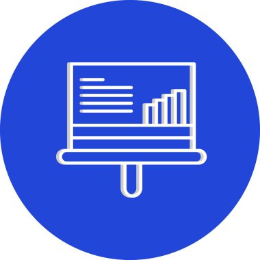 Vektör Analitik Web Simgesi, Vektör İllüstrasyonu